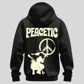 Black Peacetic Bear Peace Hoodie