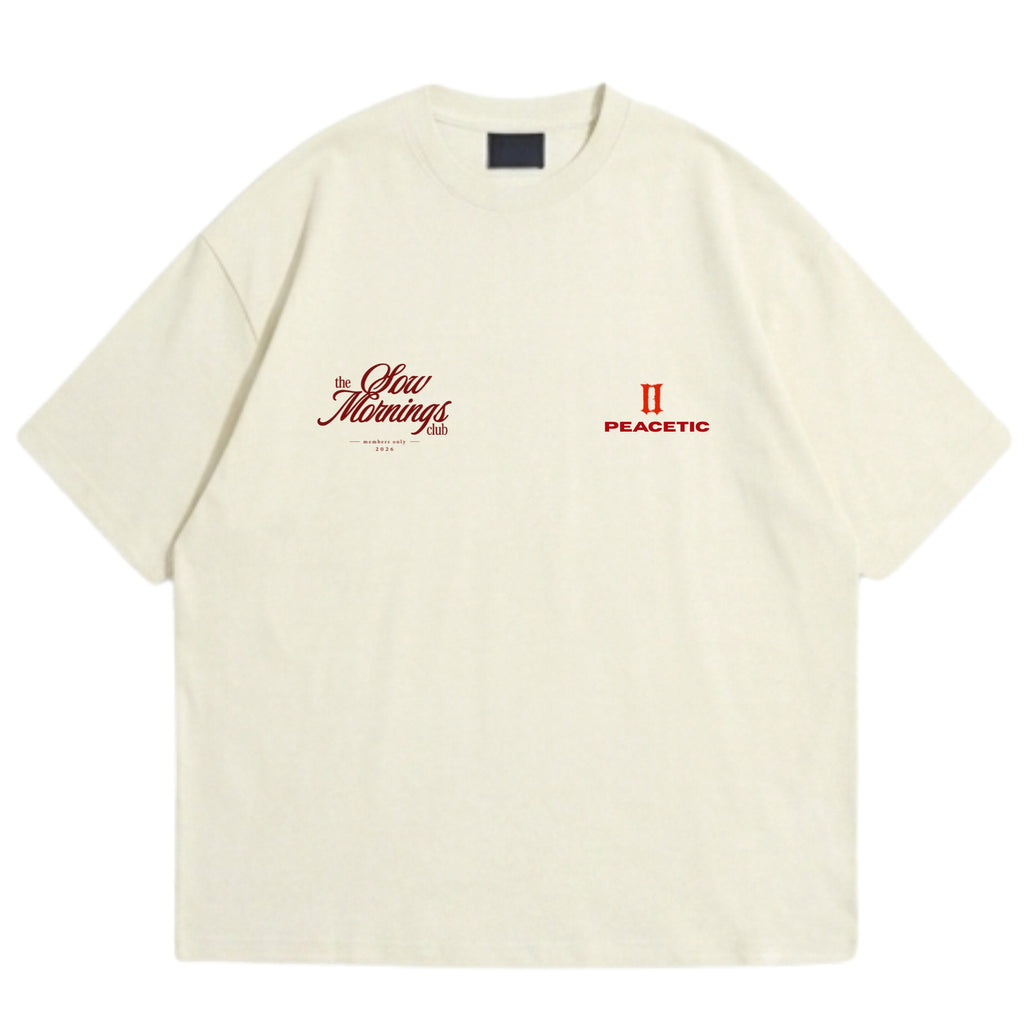 Slow Mornings Club Oversized Tee