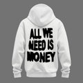 White Money Mindset Statement Hoodie