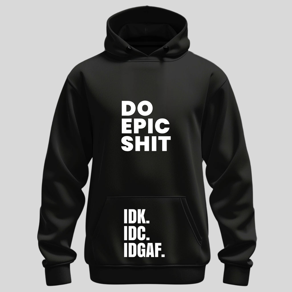 Black Optimist Headlines Hoodie