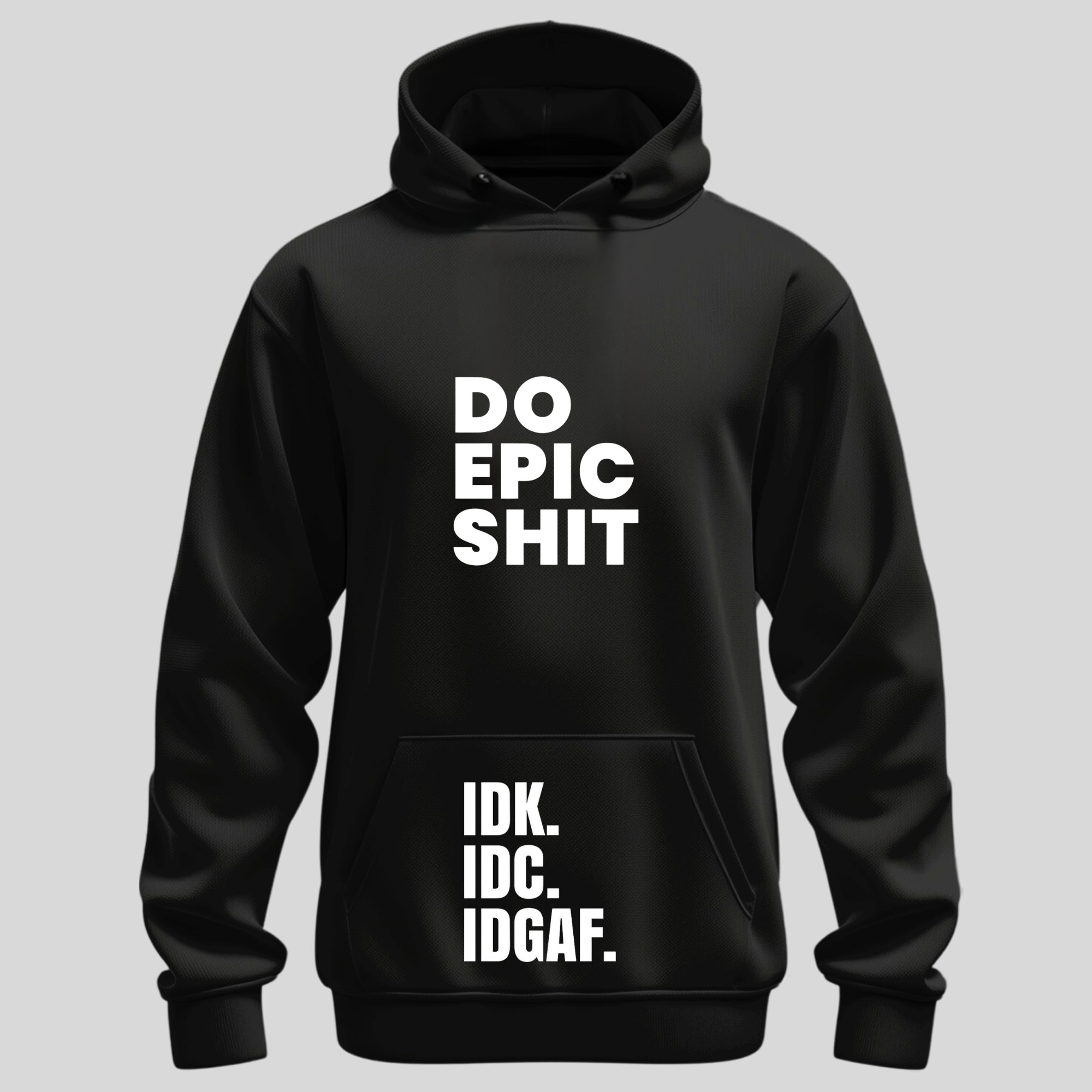 Black Optimist Headlines Hoodie