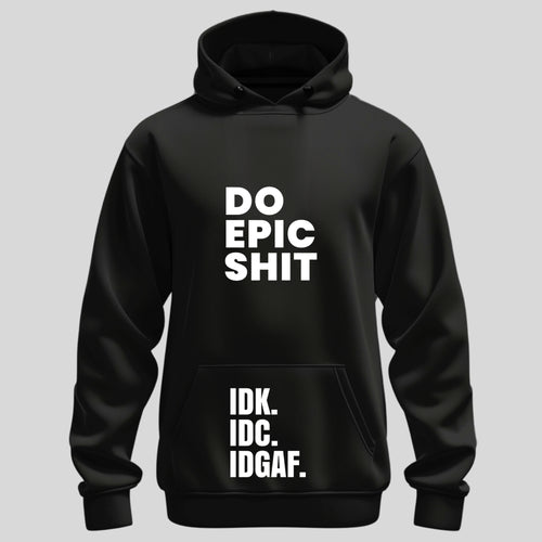 Black Optimist Headlines Hoodie