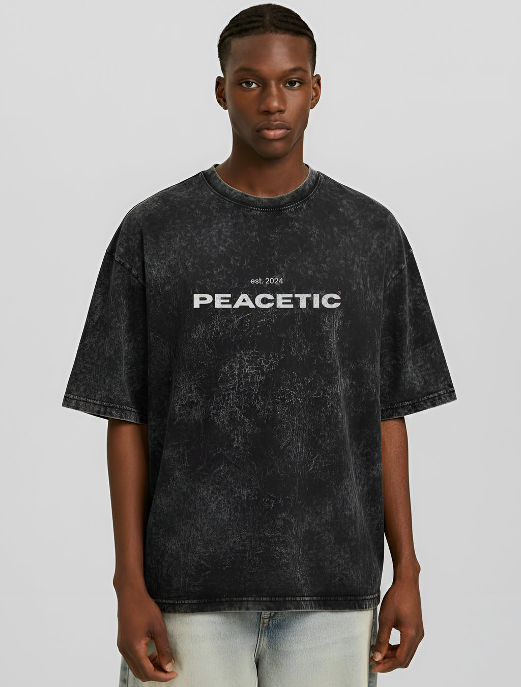 Silent Strength 99, 240 GSM, Acid Washed Oversized T-Shirt For Men & Women