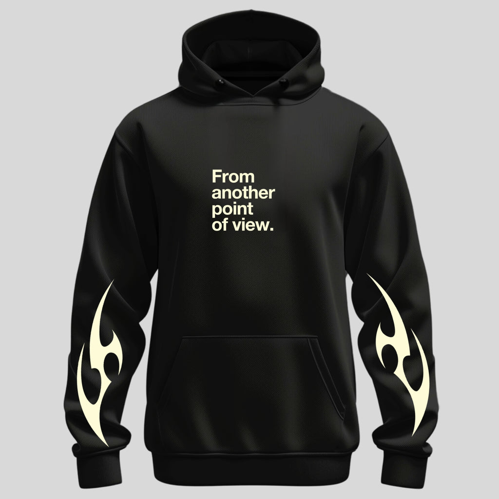 Black Peacetic Bear Peace Hoodie