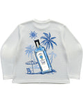 Off-white waffle knit oversized full-sleeve Back Design
