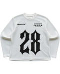 Off-white waffle knit oversized full-sleeve Front Design