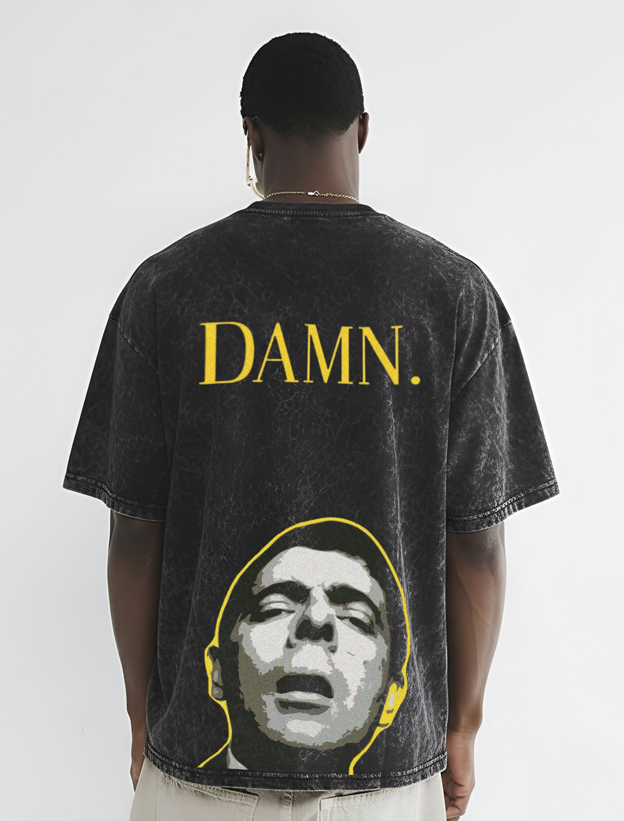 Damn Acid Wash Oversized Tee