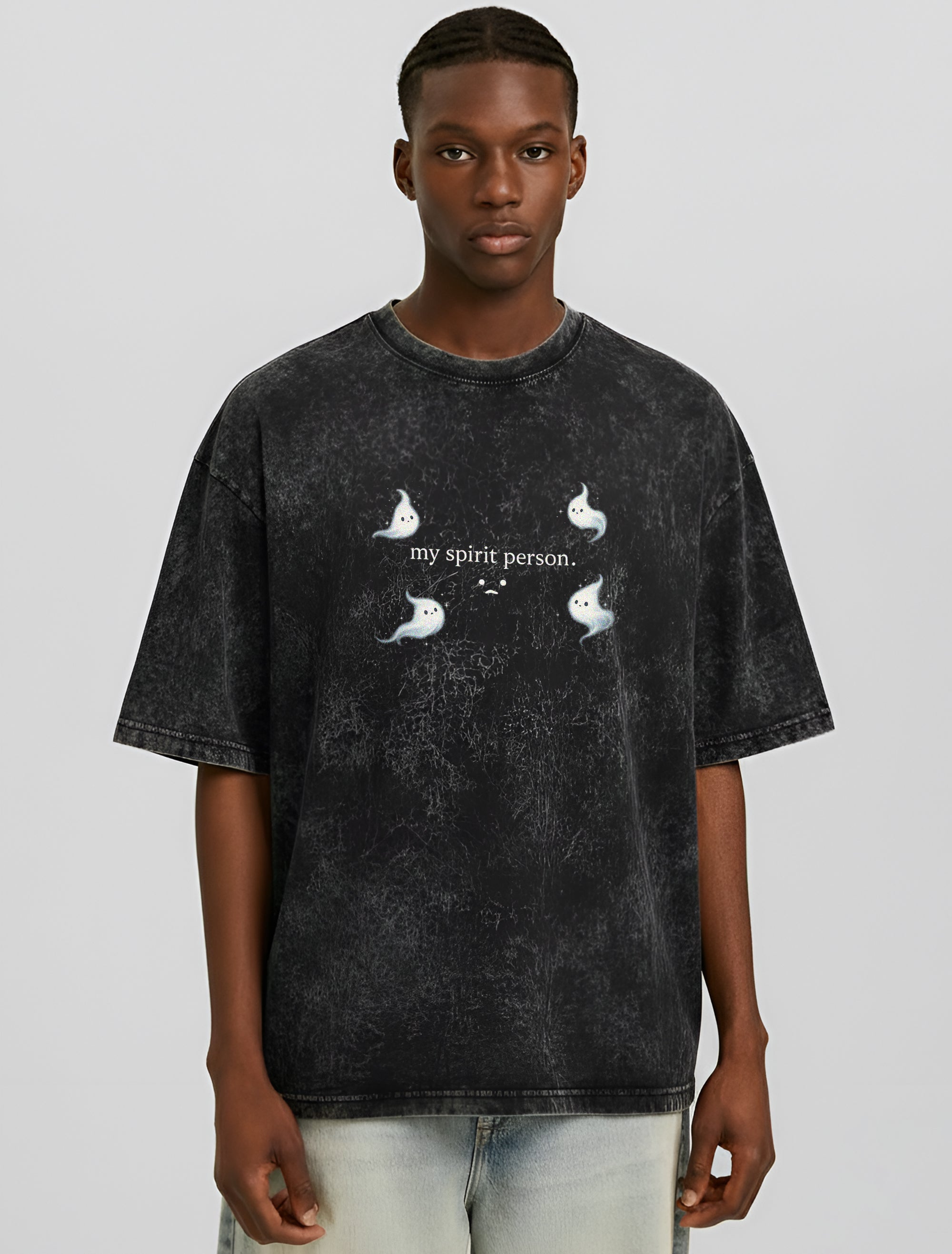 Damn Acid Wash Oversized Tee